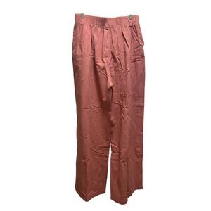 Halara Linen Like Cotton trousers, Pink, L